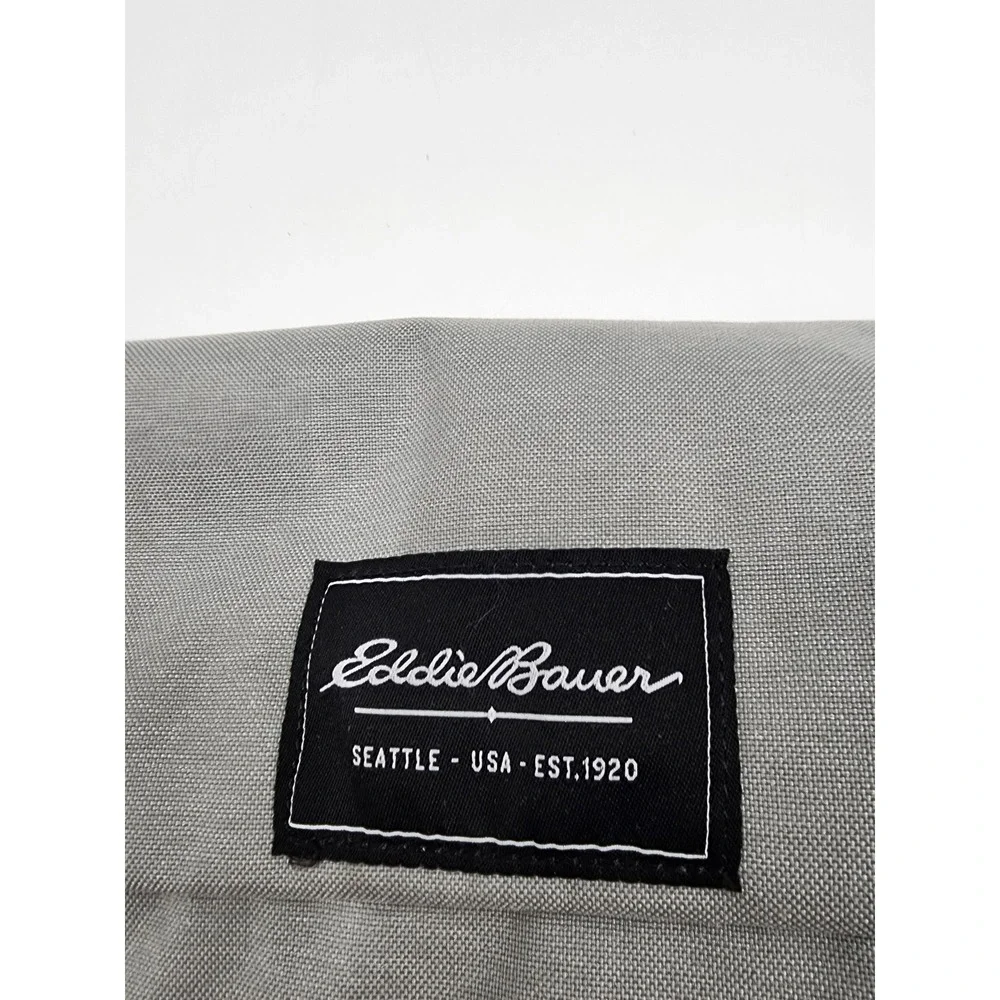 Eddie Bauer Gray Canvas Rucksack Backpack Computacenter NetApp Tech Laptop Bag